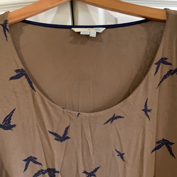 Boden Bird Print Tunic Fall Dress - Size (US) 16R - Picture 3 of 6